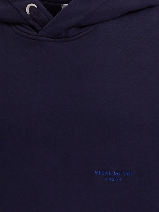 Stone Island: Brushed cotton sweatshirt hoodie