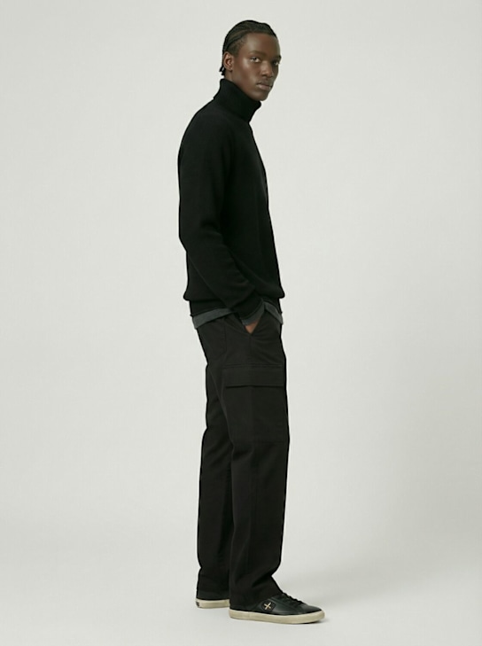 Stone Island: Ribbed wool & nylon sweatshirt