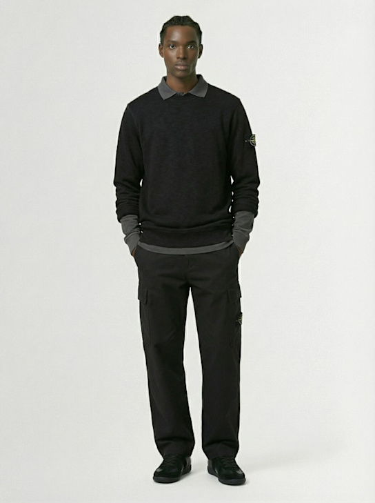 Stone Island: Sweatshirt aus schwerer Baumwolle „Vanisé“