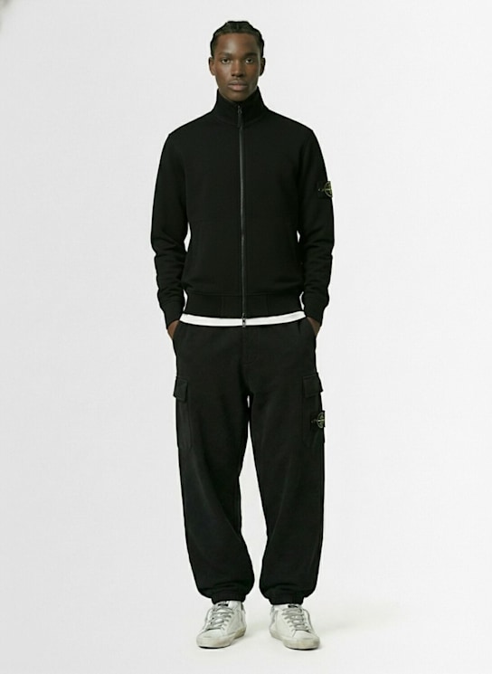 Stone Island - Cardigan zippé en coton