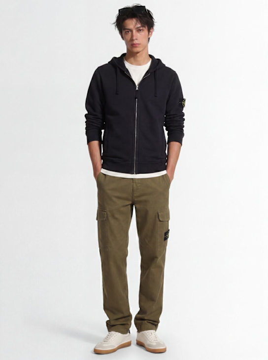 Stone Island: Brushed cotton sweatshirt hoodie