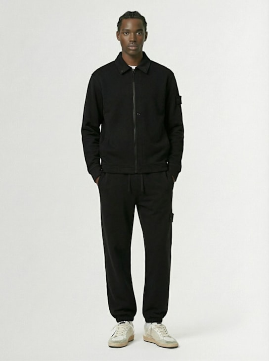 Stone Island: Wool & cotton sweatpants