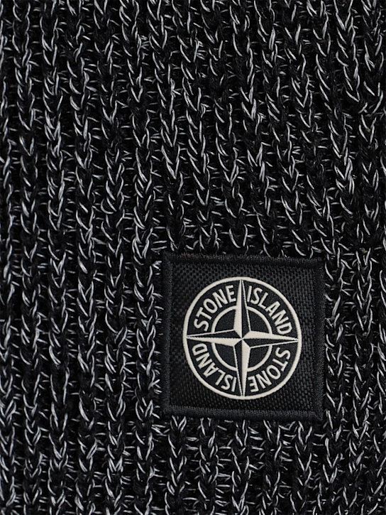 Stone Island: Balaklava aus reflektierendem Strick