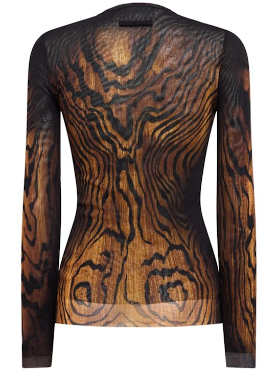 Jean Paul Gaultier: Top de malla con manga larga