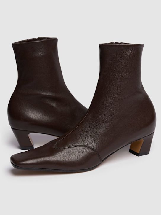 Khaite: 40mm hohe Stiefel aus Stretch-Nappaleder „Nevada“