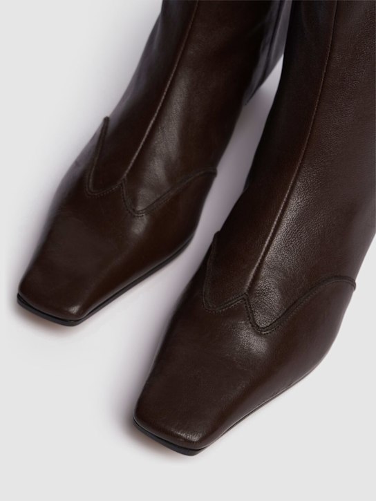 Khaite: 40mm hohe Stiefel aus Stretch-Nappaleder „Nevada“
