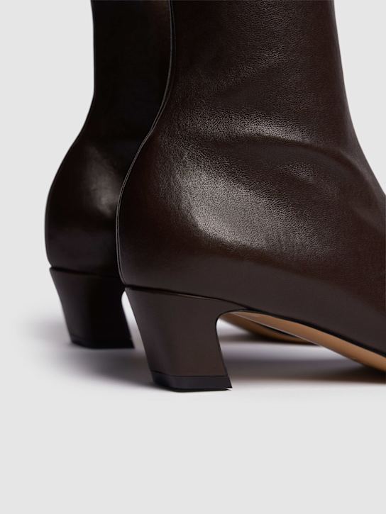 Khaite: 40mm hohe Stiefel aus Stretch-Nappaleder „Nevada“