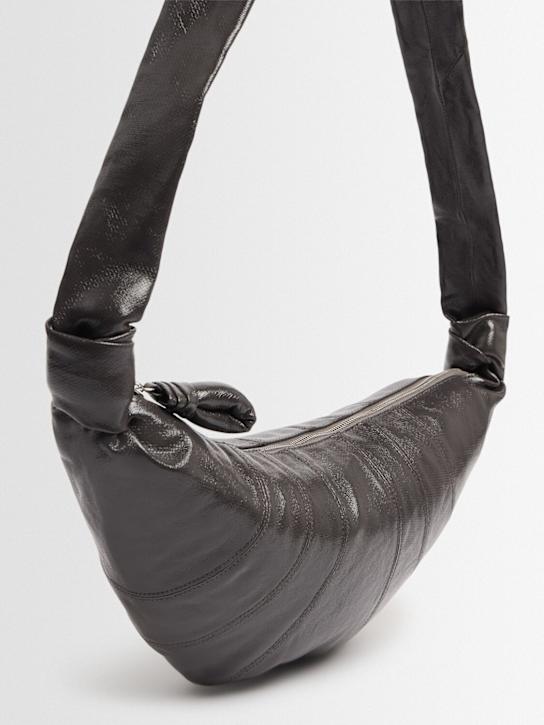 Lemaire: Borsa media Croissant in cotone spalmato