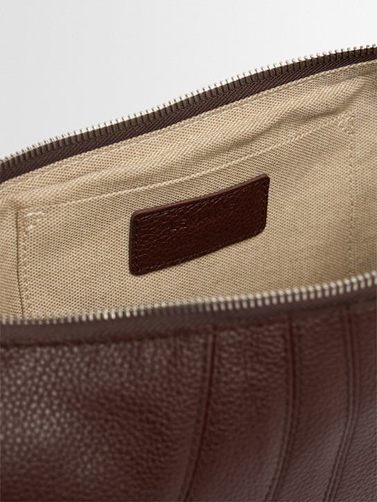 Lemaire: Small Croissant grain leather bag