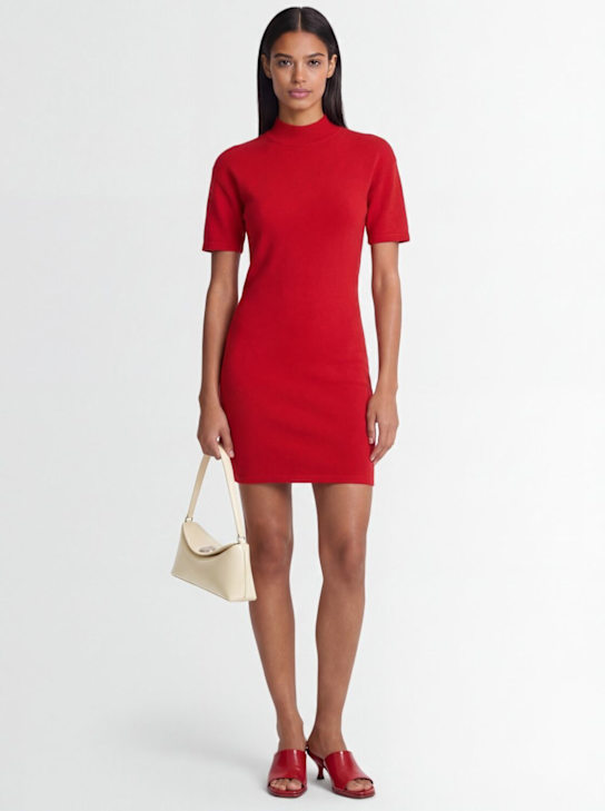 Jacquemus - Robe courte en laine La Robe maille castagna