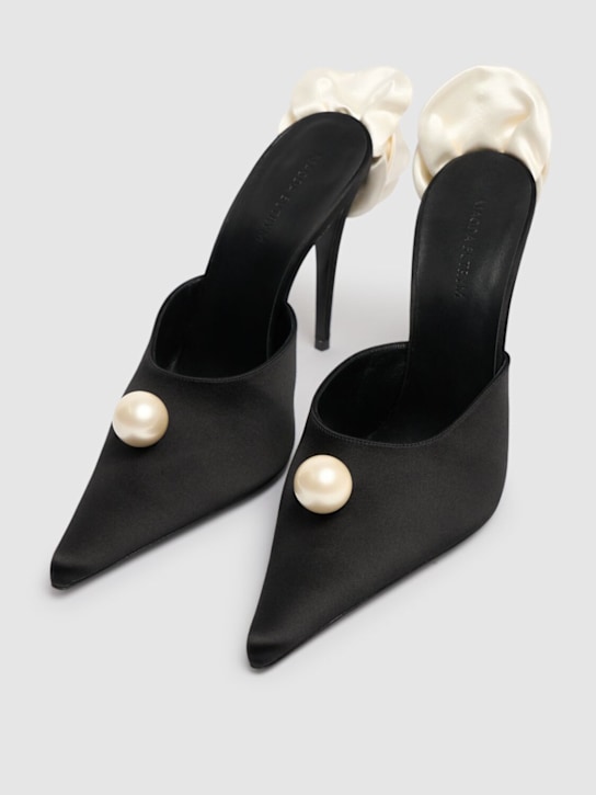 Magda Butrym: Mules Flower in raso 110mm