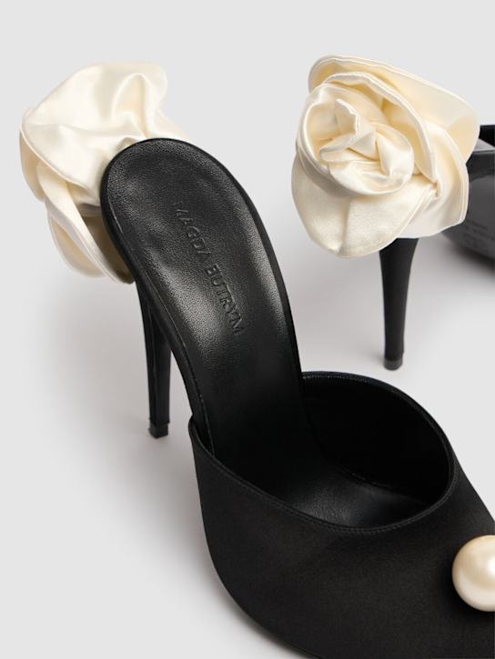 Magda Butrym: Mules Flower in raso 110mm
