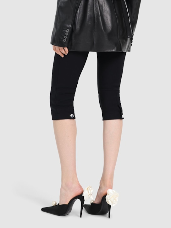 Magda Butrym - Mules Flower in raso 110mm