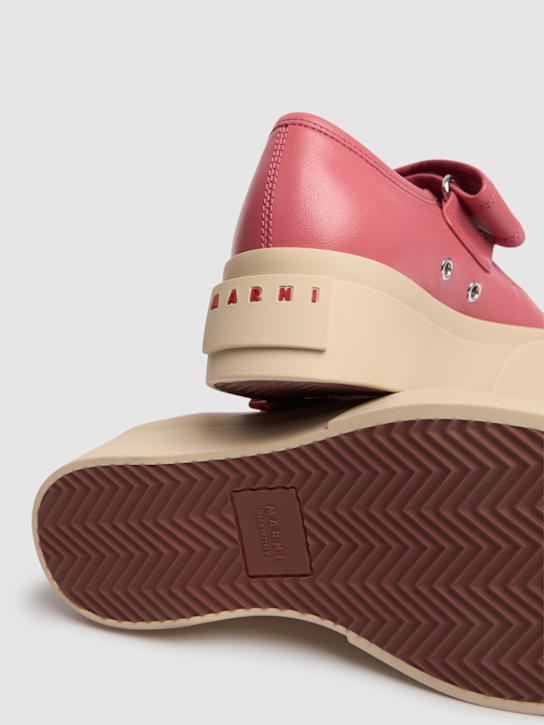 Marni: 20mm hohe Loafer aus Leder „Mary Jane Pablo“