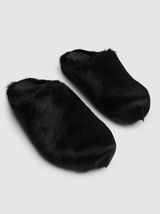 Marni: Mules Fussbett in cavallino 10mm