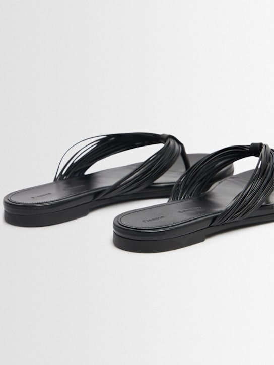 Proenza Schouler: Tongs en cuir Cable 10 mm