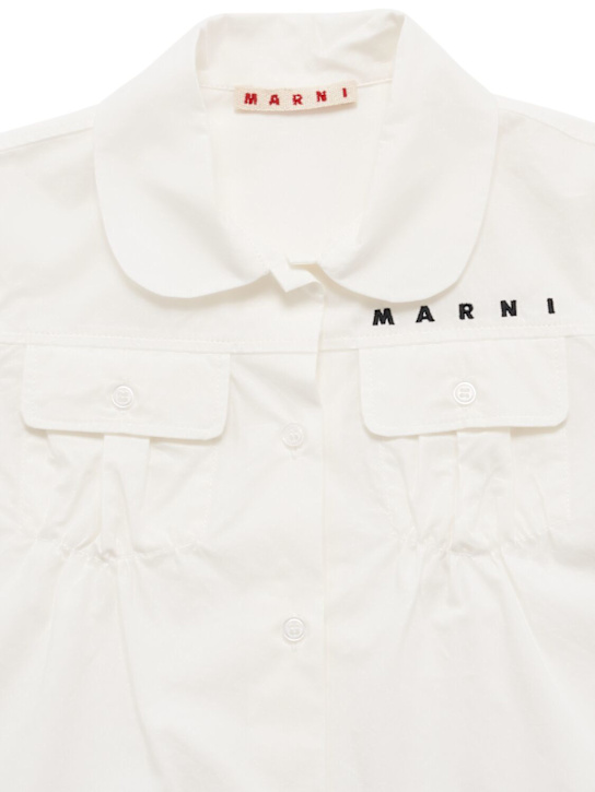 Marni Junior: Camicia in popeline di cotone