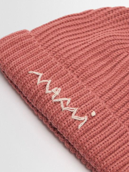 Marni Junior: Cappello beanie in maglia di misto lana