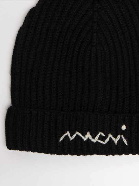 Marni Junior: Cappello beanie in maglia di misto lana