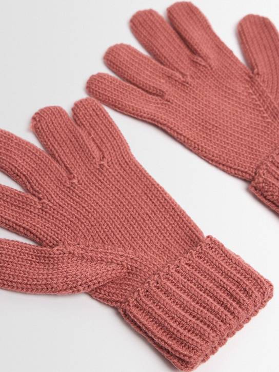 Marni Junior: Gants en maille de mélange de laine