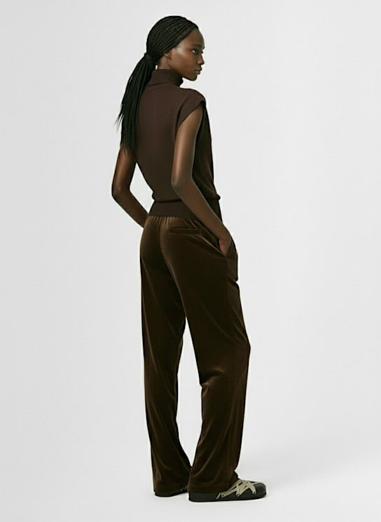 Rick Owens: Pantaloni Dietrich in velluto con coulisse