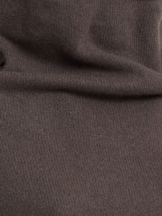 Rick Owens: Top drapé en maille mélange cachemire bouilli