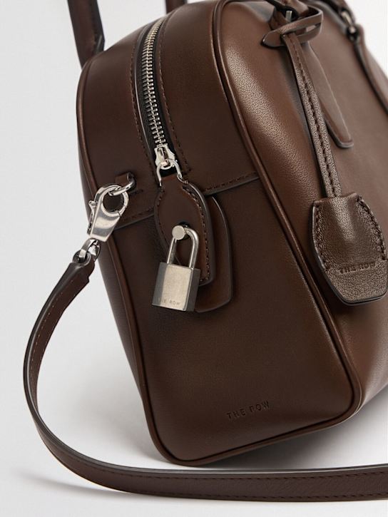 The Row: India 10 saddle leather top handle bag