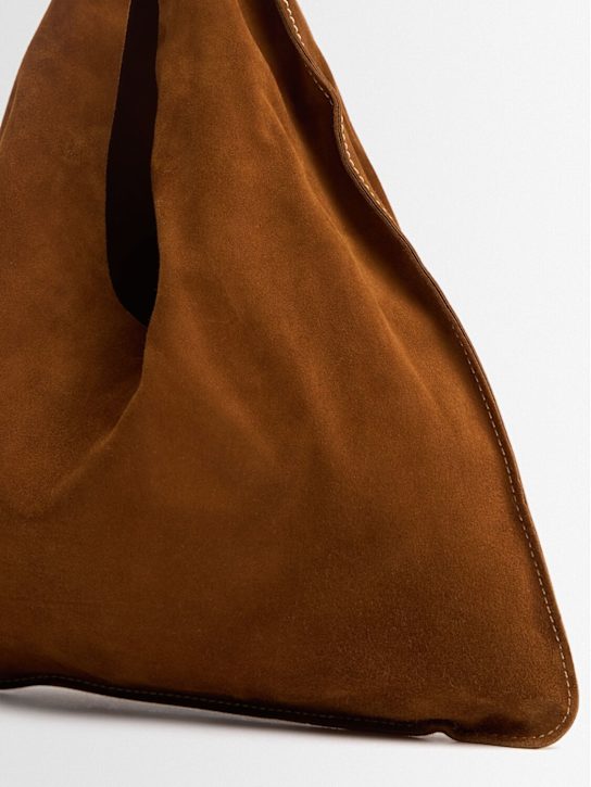 The Row: Borsa piccola Bindle in camoscio