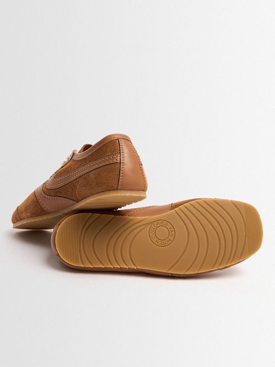 Dries Van Noten: Sneakers aus Wildleder und Leder
