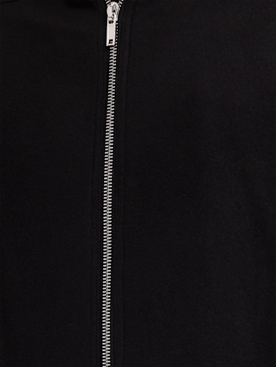 Rick Owens: Gimp hooded wool long coat