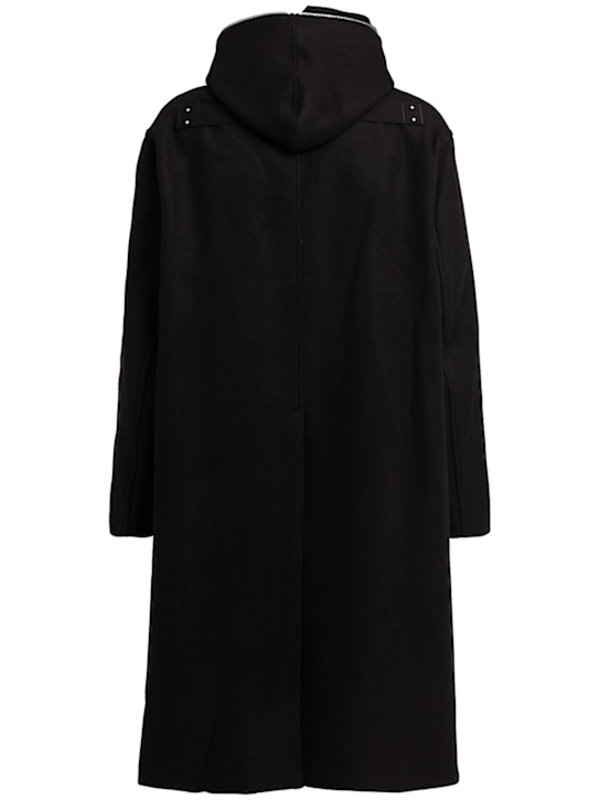 Rick Owens: Gimp hooded wool long coat
