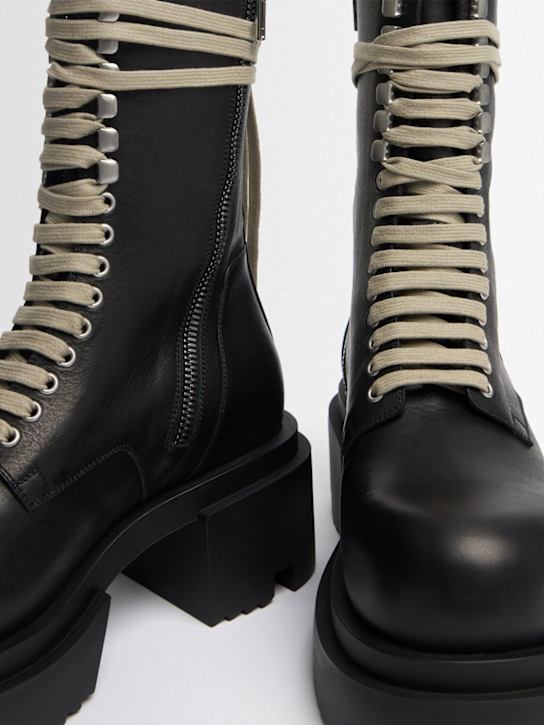 Rick Owens: Schnürstiefel aus Leder „Bogun“