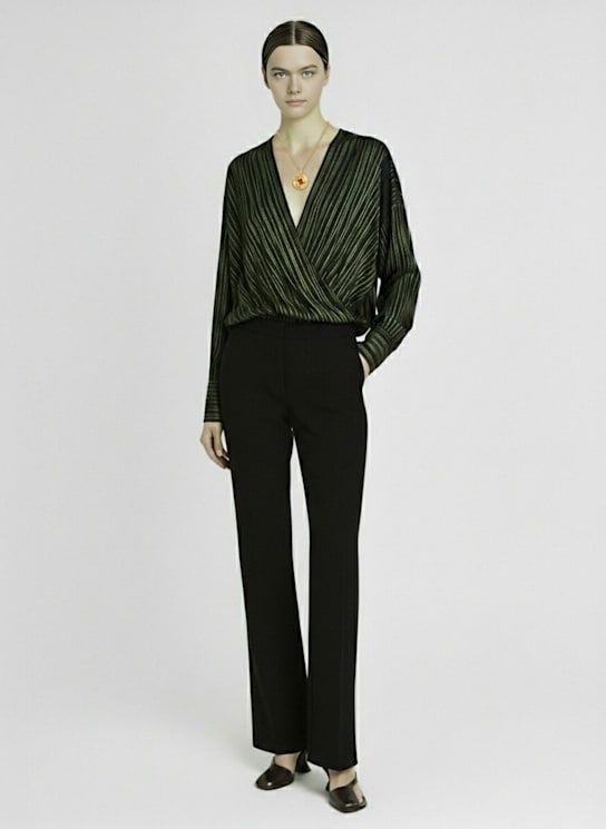 Dries Van Noten: Wide-leg trousers with pleats
