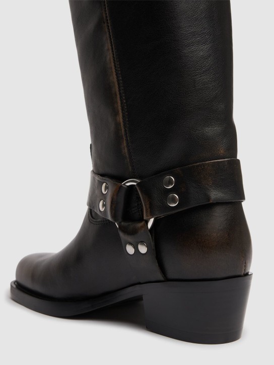 Paris Texas: 45mm Roxy leather boots