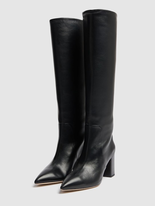 Paris Texas: 70mm hohe Stiefel aus Leder „Anja“