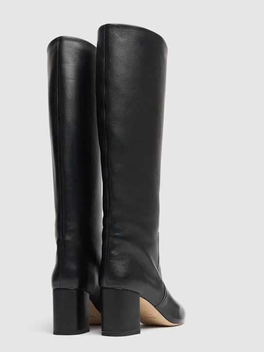 Paris Texas: 70mm hohe Stiefel aus Leder „Anja“