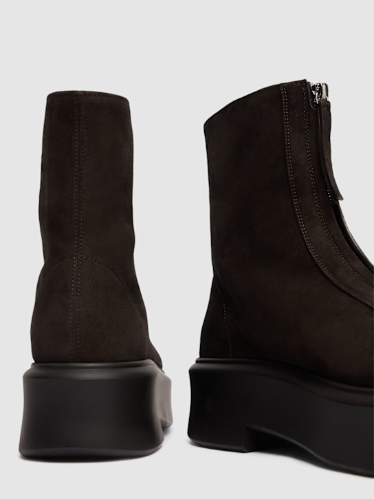 The Row: 50mm Stiefeletten aus Wildleder mit Reißverschluss