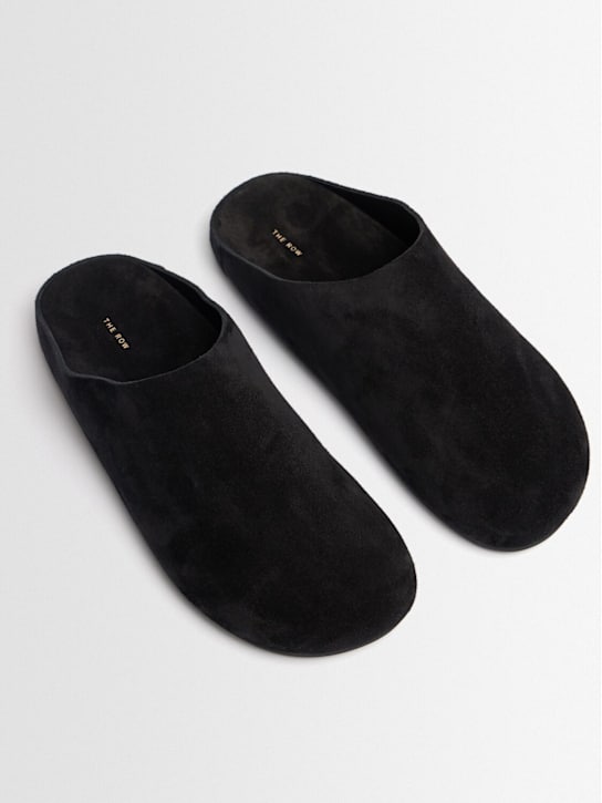 The Row - Mules plates en daim Hudson