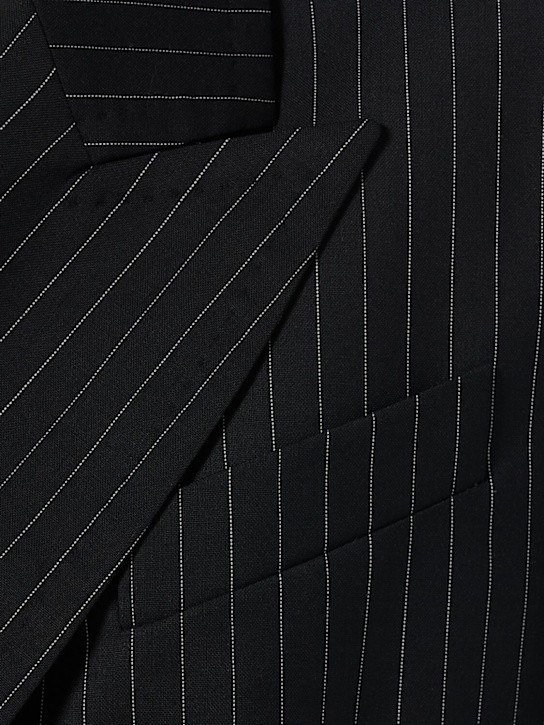 Max Mara: Blazer aus Wolle mit Nadelstreifen „Mattia“