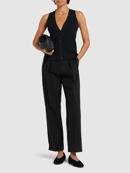 Max Mara - Dede cotton twill pants