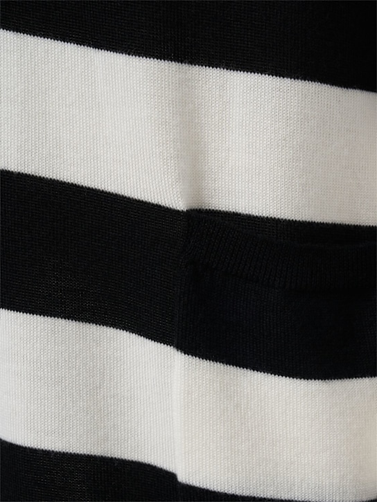 Max Mara: Cárdigan de lana a rayas