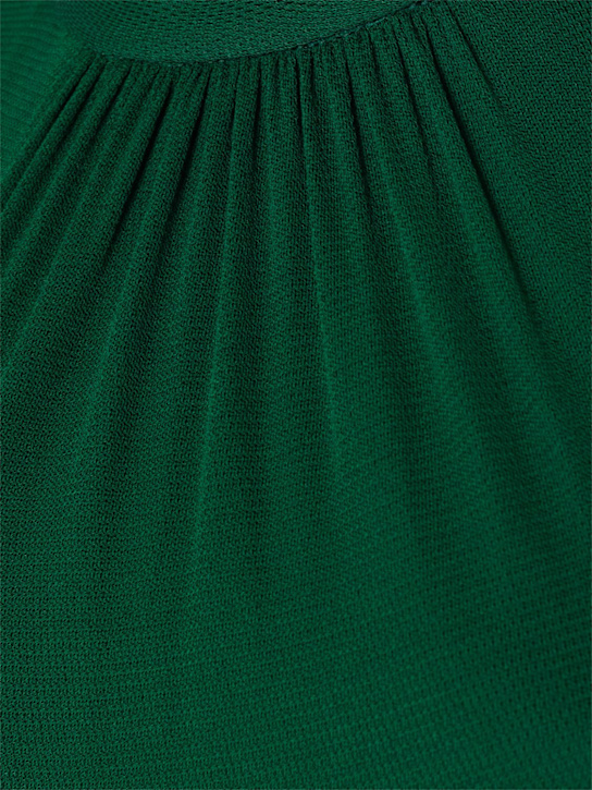 Max Mara: Carnet viscose blend long dress