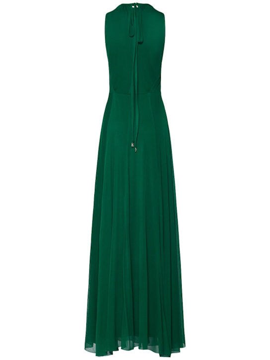 Max Mara: Carnet viscose blend long dress
