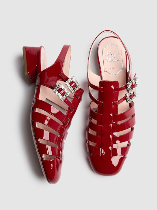 Roger Vivier: Scarpe basse Mini Tres Vivier in pelle 25mm