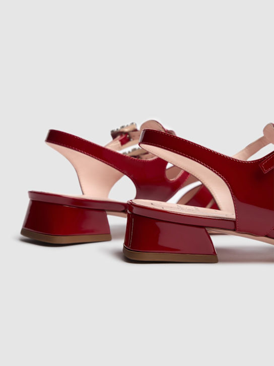 Roger Vivier: Scarpe basse Mini Tres Vivier in pelle 25mm