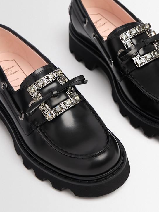 Roger Vivier: Mocassins en cuir Viv Rangers 20 mm