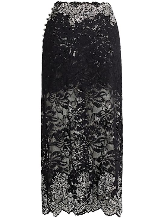 Rabanne: Scalloped midi skirt