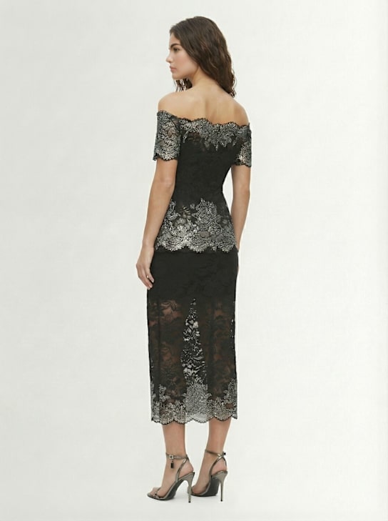 Rabanne: Scalloped midi skirt