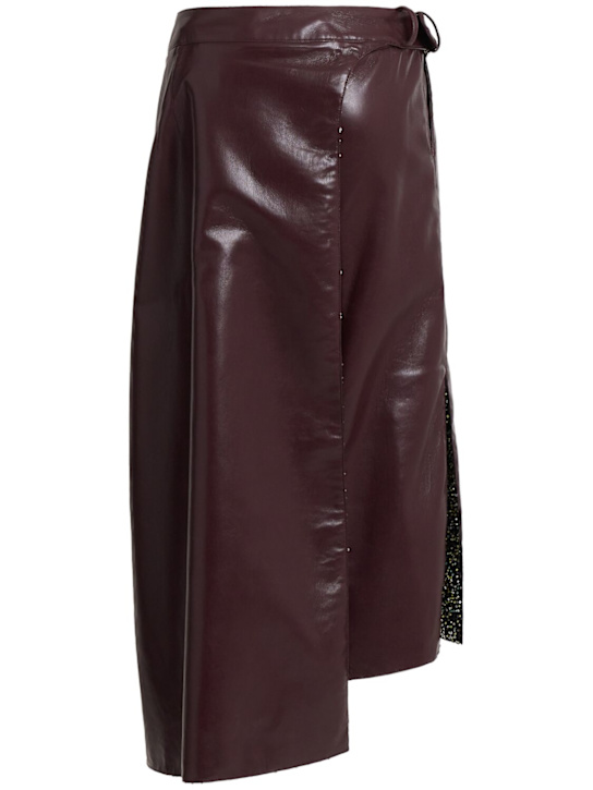 Rabanne: Midi skirt w/ buckle belt
