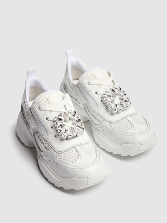 Roger Vivier - Sneakers Viv On The Run in mesh con lacci
